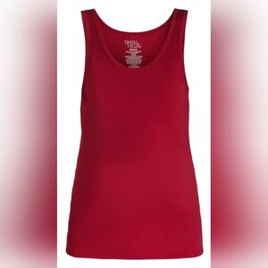 Time and Tru Women's Vibrant Red Tank Top